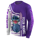 custom northwestern wildcats stitch purple hoodie best selling