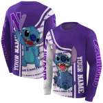 custom northwestern wildcats stitch purple hoodie best selling