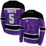 custom northwestern wildcats striped pattern purple hoodie best selling