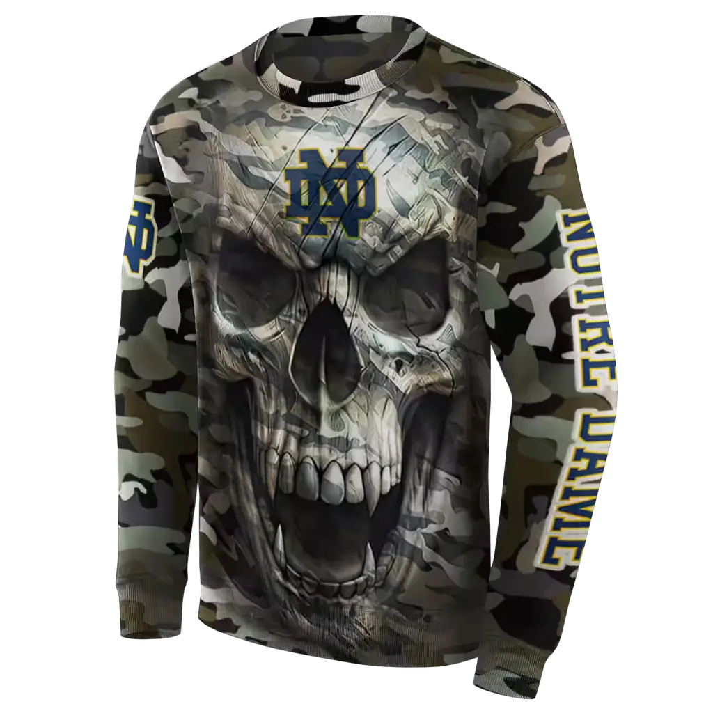 custom notre dame fighting irish camo skull hoodie new arrival custom notre dame fighting irish camo skull hoodie new arrival