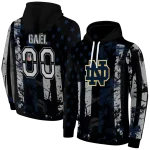 custom notre dame fighting irish distressed flag navy black hoodie best selling