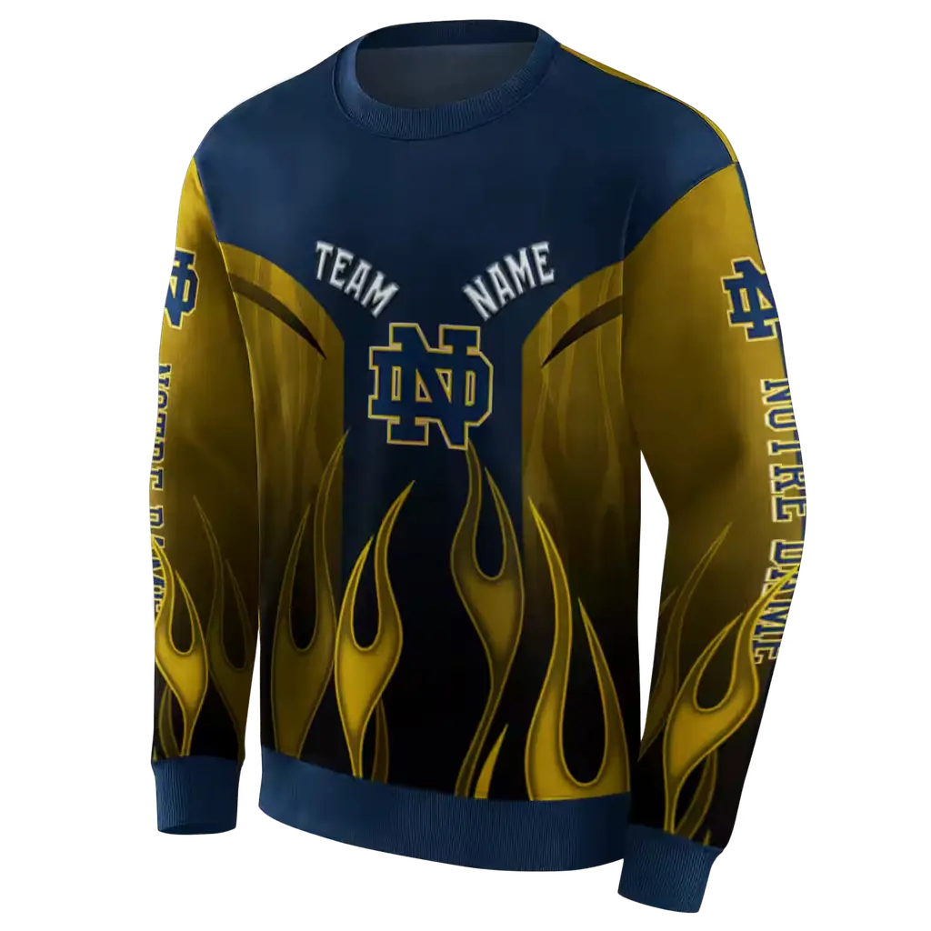 custom notre dame fighting irish flame design navy hoodie new arrival custom notre dame fighting irish flame design navy hoodie new arrival