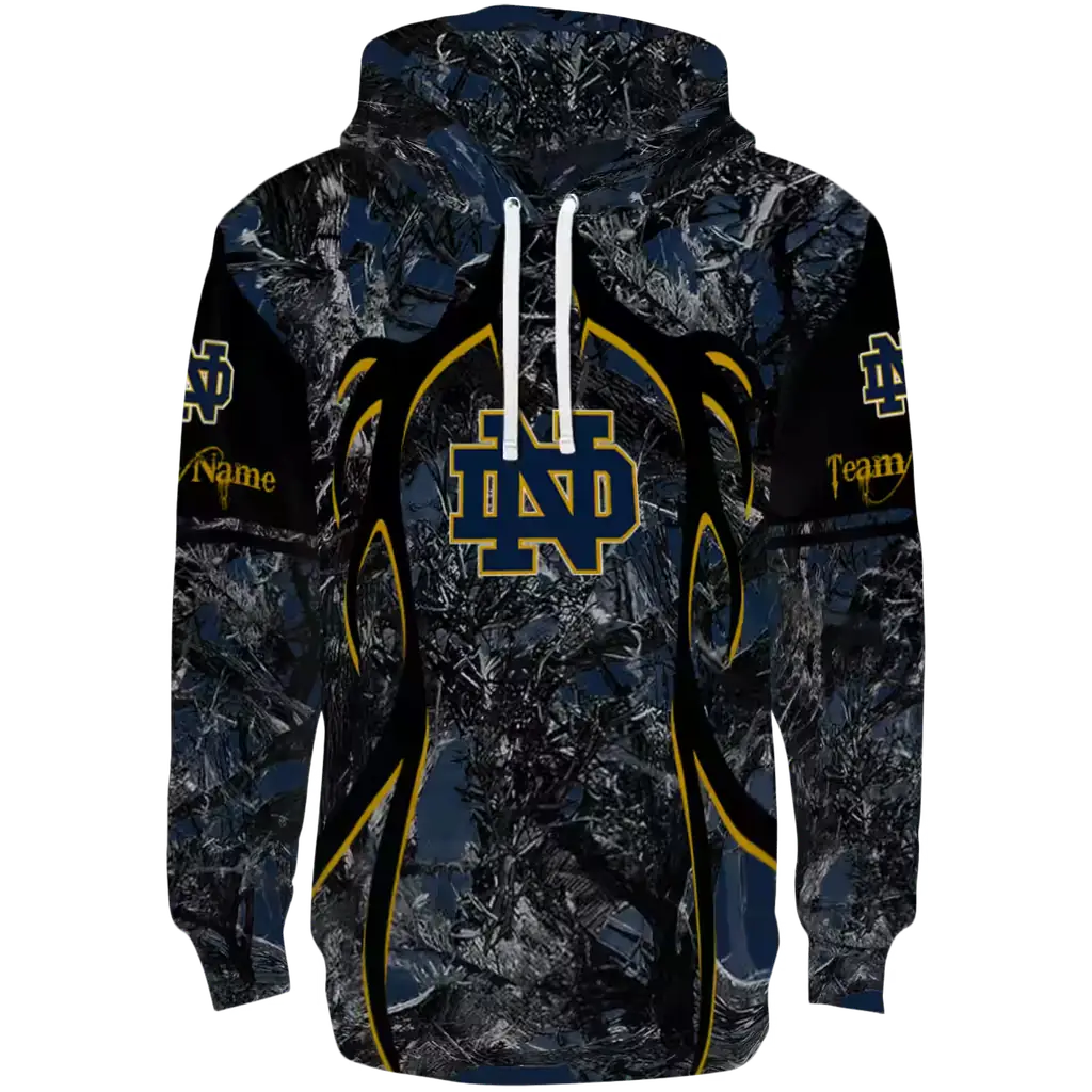 custom notre dame fighting irish hunting theme navy black hoodie best selling custom notre dame fighting irish hunting theme navy black hoodie best selling