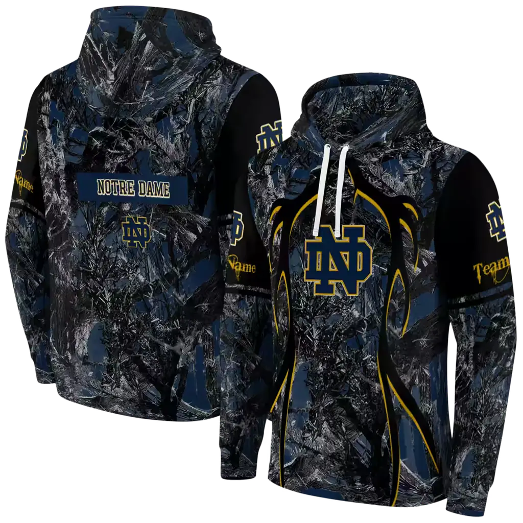 custom notre dame fighting irish hunting theme navy black hoodie fashion forward custom notre dame fighting irish hunting theme navy black hoodie fashion forward