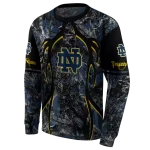 custom notre dame fighting irish hunting theme navy black hoodie best selling
