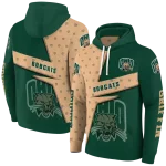 custom ohio bobcats abstract shape green hoodie best selling