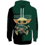 custom ohio bobcats baby yoda green black hoodie best selling