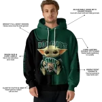 custom ohio bobcats baby yoda green black hoodie best selling