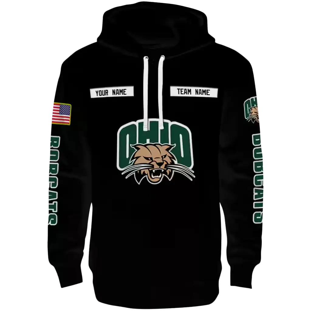 custom ohio bobcats punisher skull black hoodie best selling custom ohio bobcats punisher skull black hoodie best selling