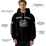 custom ohio bobcats punisher skull black hoodie best selling