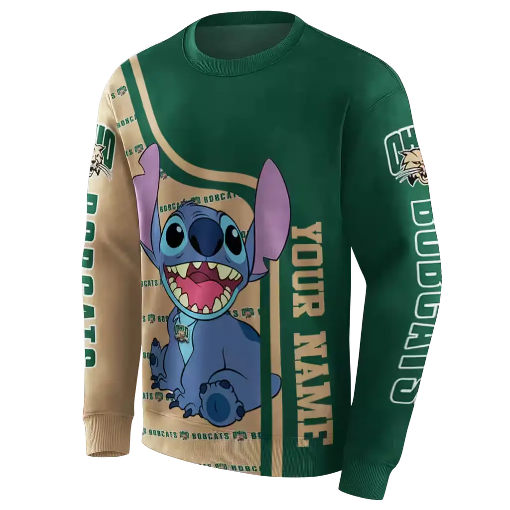 custom ohio bobcats stitch green hoodie new arrival custom ohio bobcats stitch green hoodie new arrival