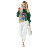 custom ohio bobcats stitch green hoodie best selling