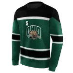 custom ohio bobcats striped pattern green hoodie best selling