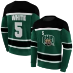 custom ohio bobcats striped pattern green hoodie best selling