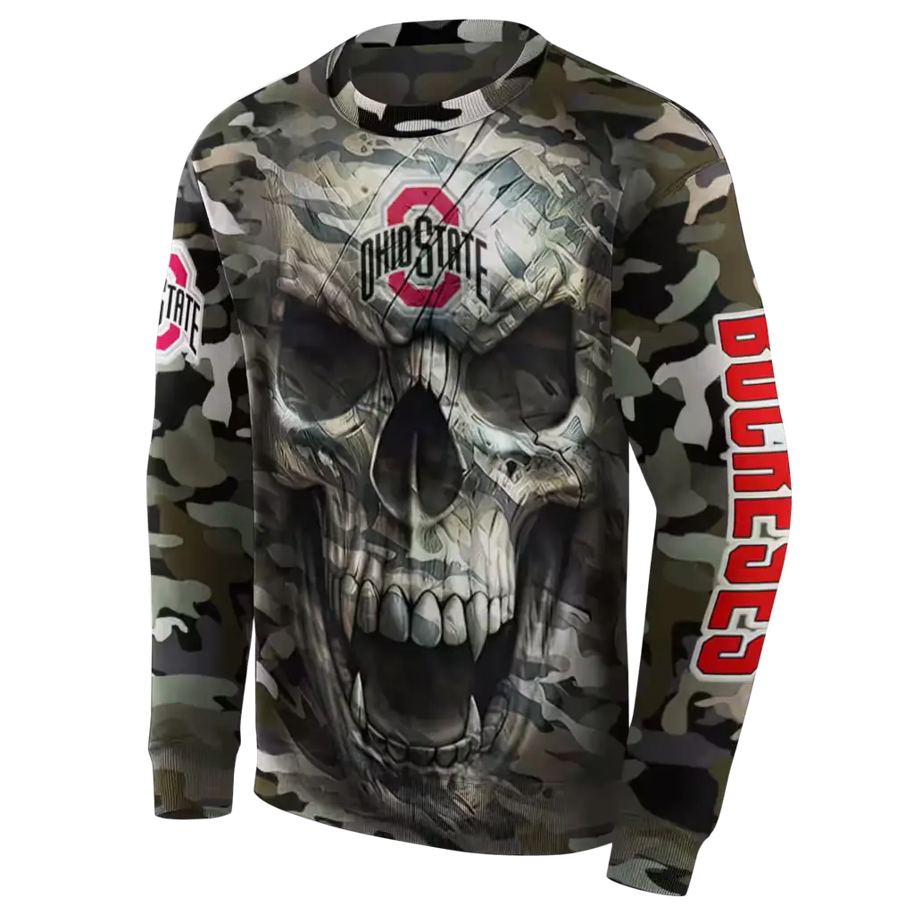 custom ohio state buckeyes camo skull hoodie new arrival custom ohio state buckeyes camo skull hoodie new arrival