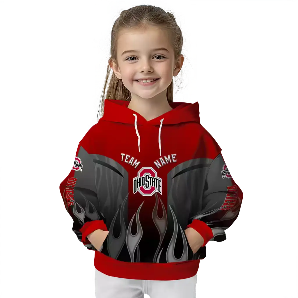 custom ohio state buckeyes flame design scarlet hoodie top rated custom ohio state buckeyes flame design scarlet hoodie top rated