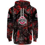 custom ohio state buckeyes hunting theme scarlet black hoodie best selling