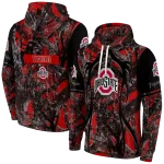 custom ohio state buckeyes hunting theme scarlet black hoodie best selling