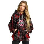 custom ohio state buckeyes hunting theme scarlet black hoodie best selling