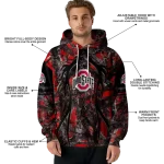 custom ohio state buckeyes hunting theme scarlet black hoodie best selling