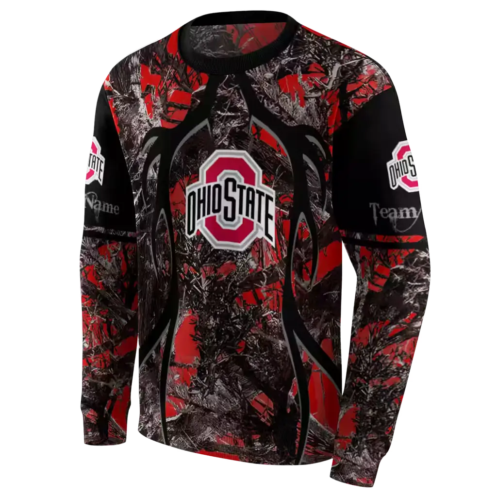 custom ohio state buckeyes hunting theme scarlet black hoodie new arrival custom ohio state buckeyes hunting theme scarlet black hoodie new arrival