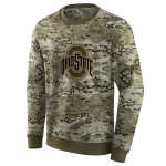 custom ohio state buckeyes military style hoodie best selling
