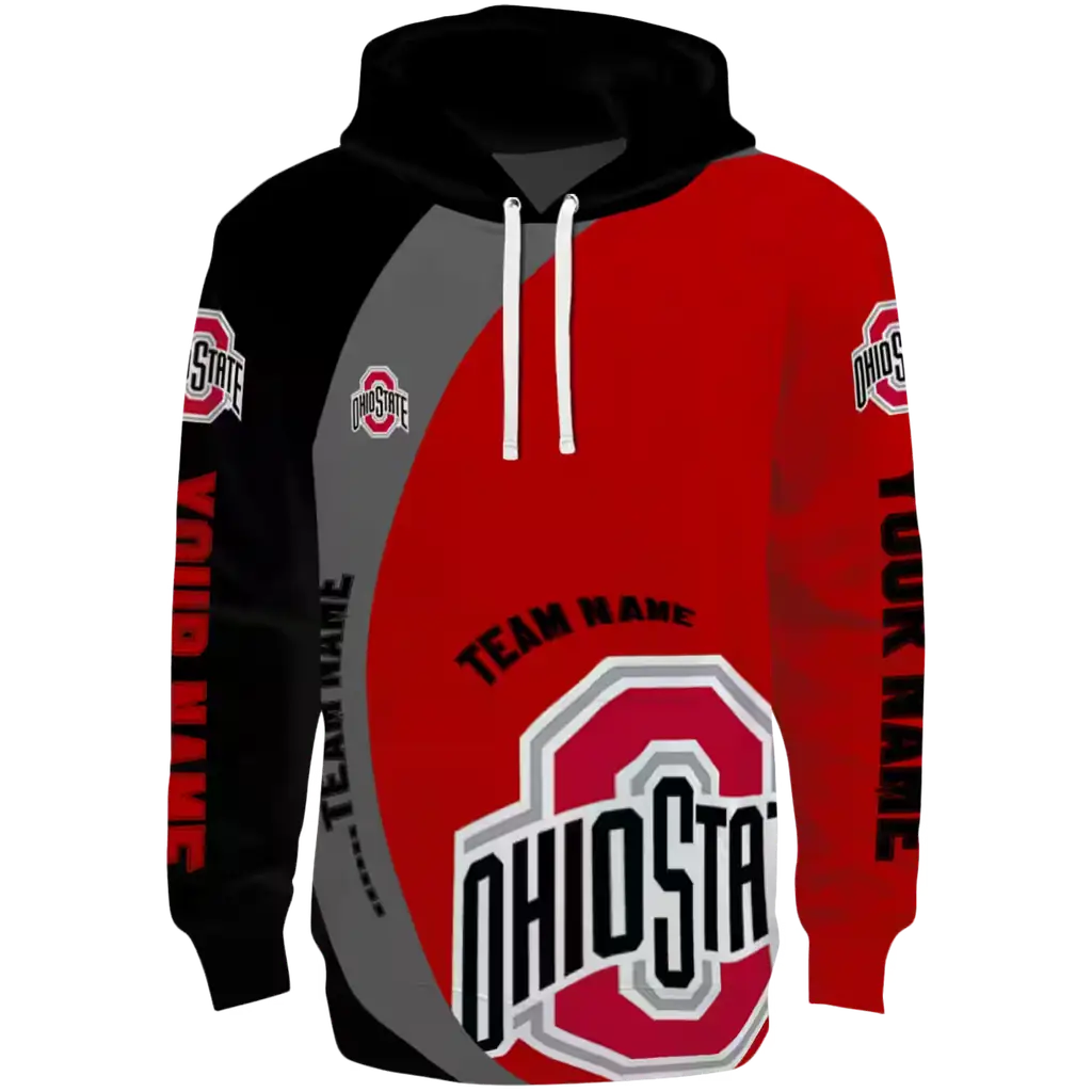 custom ohio state buckeyes minimalist design scarlet black hoodie best selling custom ohio state buckeyes minimalist design scarlet black hoodie best selling