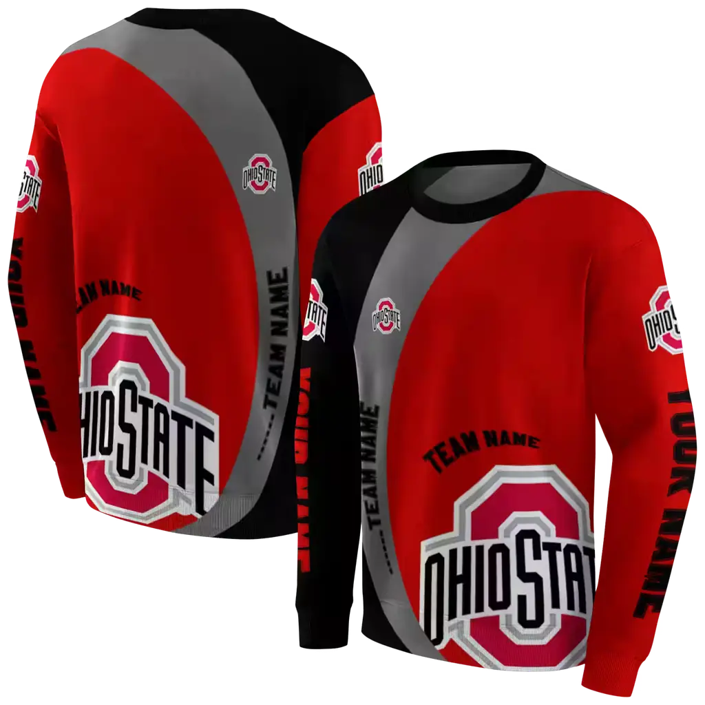 custom ohio state buckeyes minimalist design scarlet black hoodie premium grade custom ohio state buckeyes minimalist design scarlet black hoodie premium grade