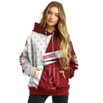 custom oklahoma sooners abstract shape crimson hoodie best selling