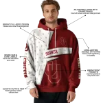 custom oklahoma sooners abstract shape crimson hoodie best selling