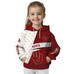custom oklahoma sooners abstract shape crimson hoodie best selling