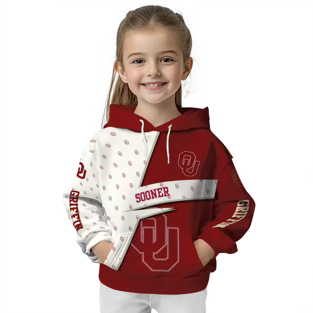custom oklahoma sooners abstract shape crimson hoodie top rated custom oklahoma sooners abstract shape crimson hoodie top rated