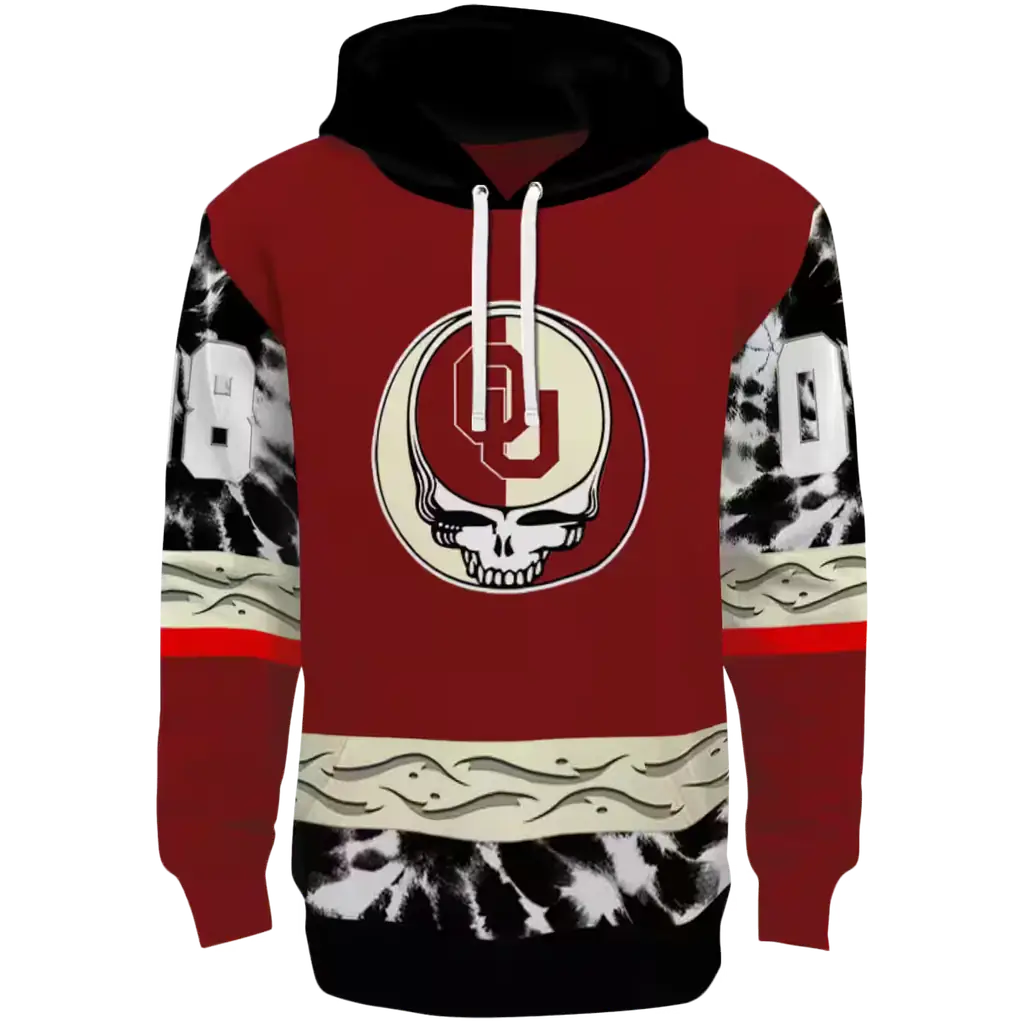custom oklahoma sooners grateful vibes crimson hoodie best selling custom oklahoma sooners grateful vibes crimson hoodie best selling