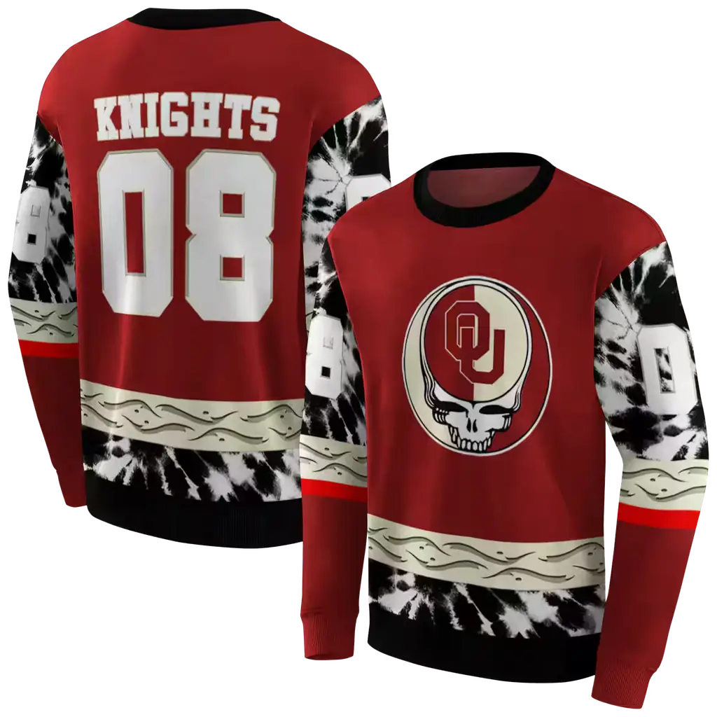 custom oklahoma sooners grateful vibes crimson hoodie premium grade custom oklahoma sooners grateful vibes crimson hoodie premium grade