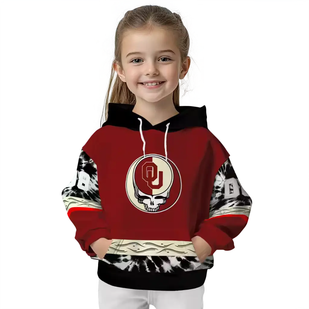 custom oklahoma sooners grateful vibes crimson hoodie top rated custom oklahoma sooners grateful vibes crimson hoodie top rated