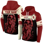 custom oklahoma sooners grim reaper crimson black hoodie best selling