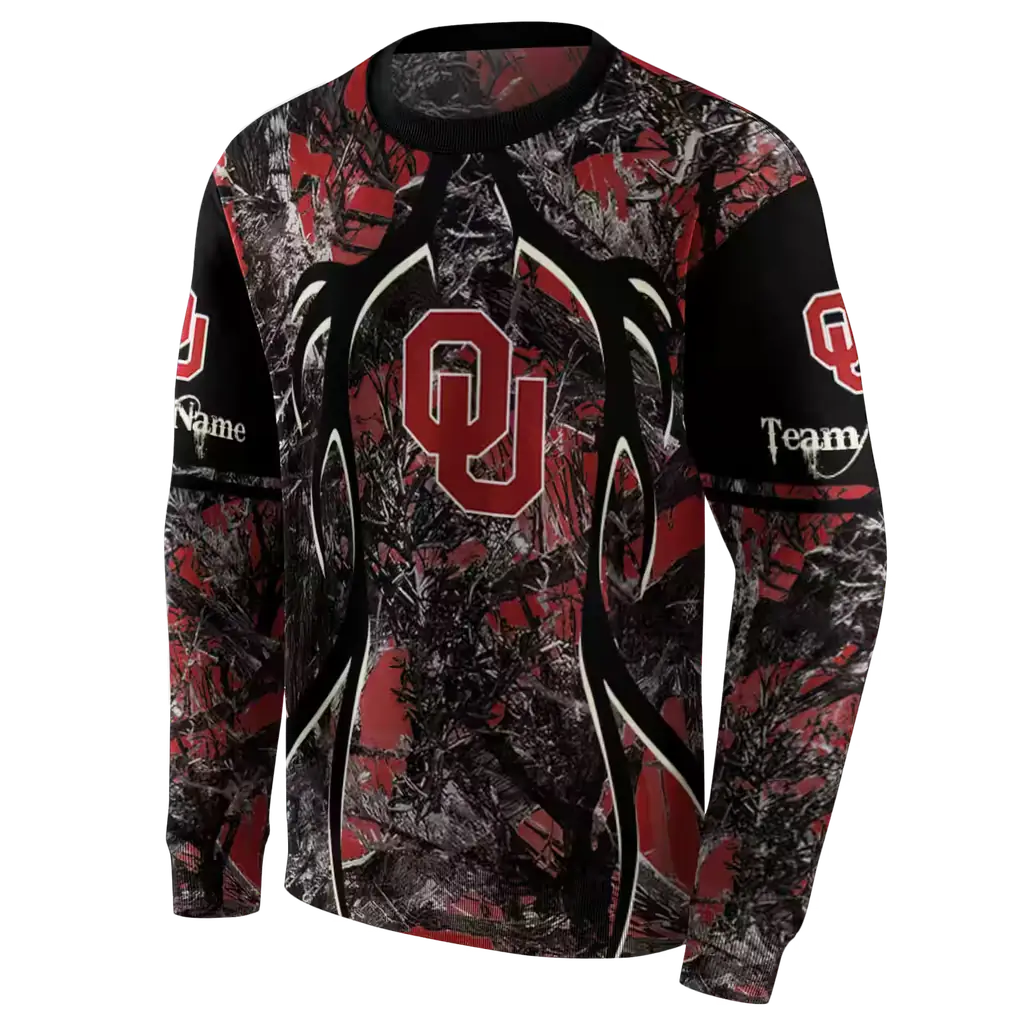 custom oklahoma sooners hunting theme crimson black hoodie new arrival custom oklahoma sooners hunting theme crimson black hoodie new arrival