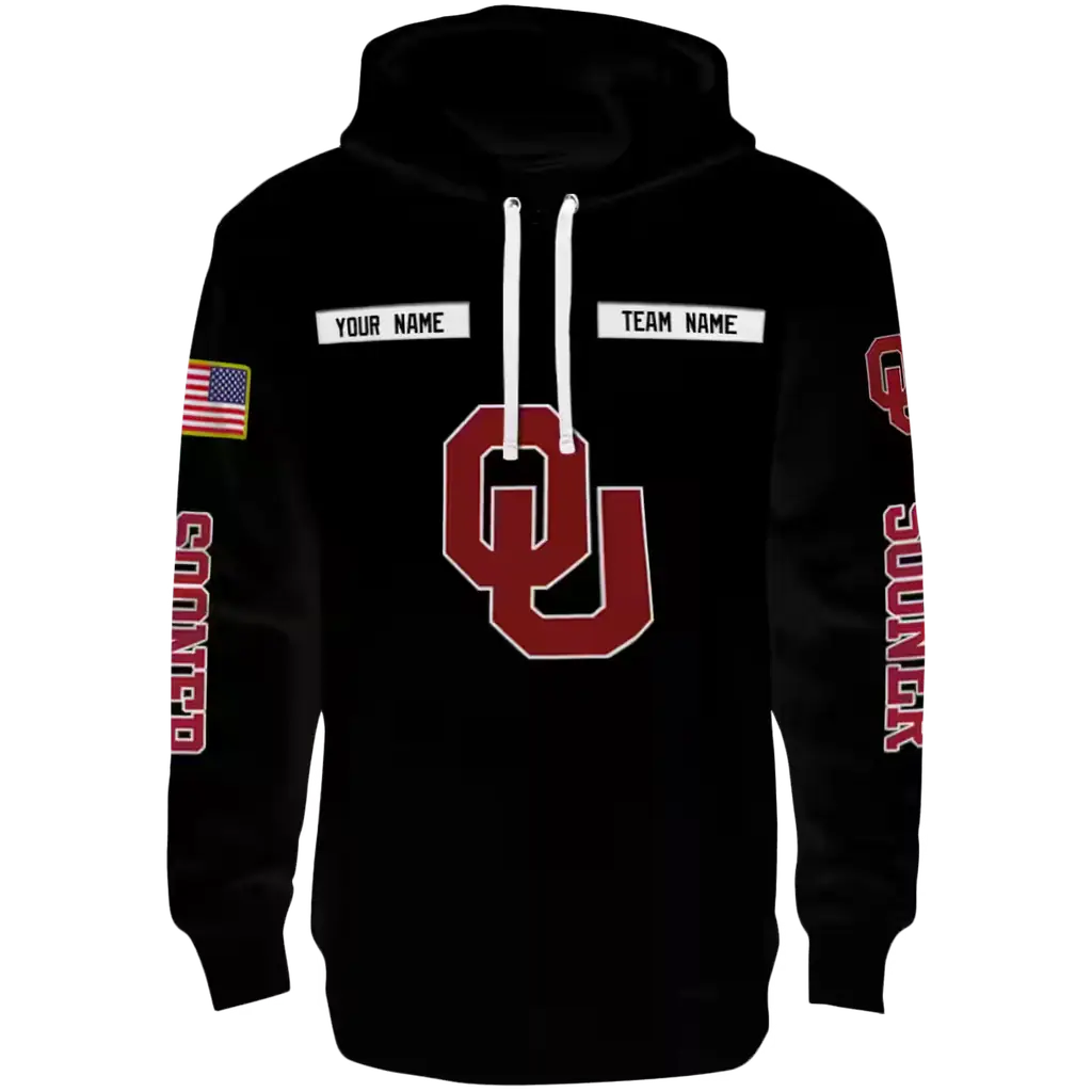 custom oklahoma sooners punisher skull black hoodie best selling custom oklahoma sooners punisher skull black hoodie best selling