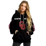 custom oklahoma sooners punisher skull black hoodie best selling