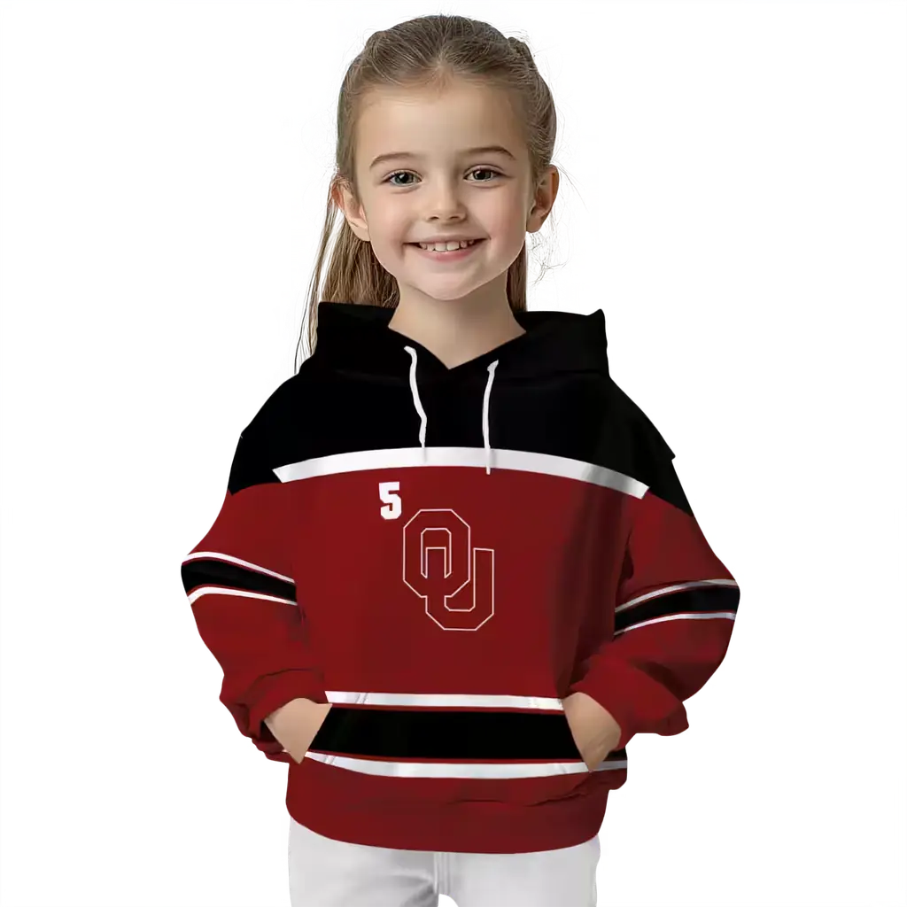 custom oklahoma sooners striped pattern crimson hoodie top rated custom oklahoma sooners striped pattern crimson hoodie top rated