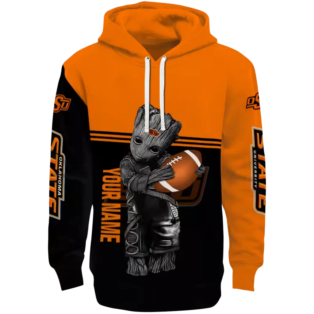 custom oklahoma state cowboys baby groot orange black hoodie best selling custom oklahoma state cowboys baby groot orange black hoodie best selling