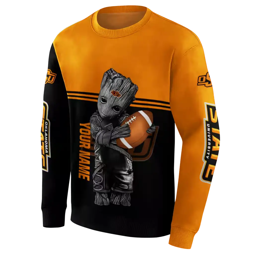 custom oklahoma state cowboys baby groot orange black hoodie new arrival custom oklahoma state cowboys baby groot orange black hoodie new arrival