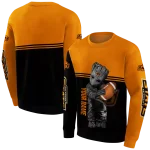 custom oklahoma state cowboys baby groot orange black hoodie best selling