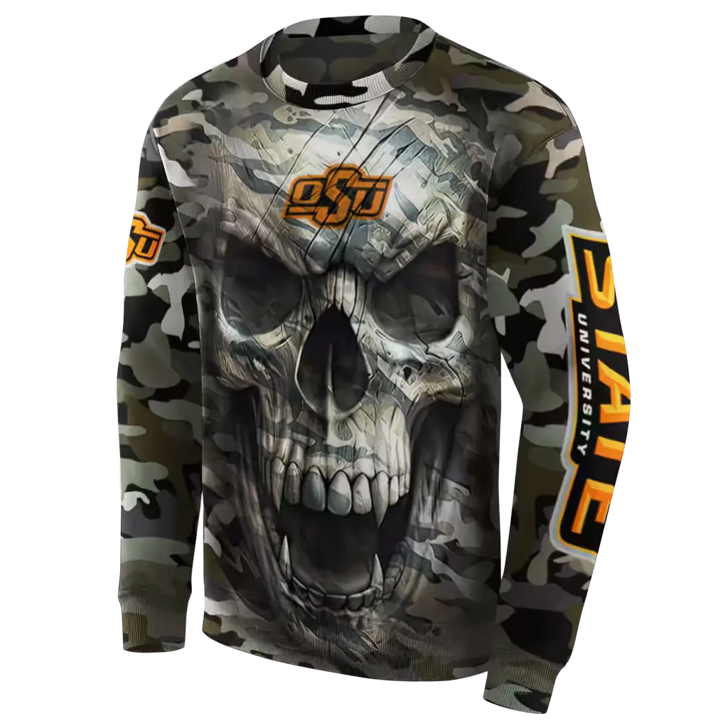 custom oklahoma state cowboys camo skull hoodie new arrival custom oklahoma state cowboys camo skull hoodie new arrival