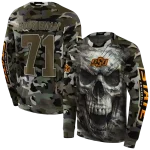 custom oklahoma state cowboys camo skull hoodie best selling