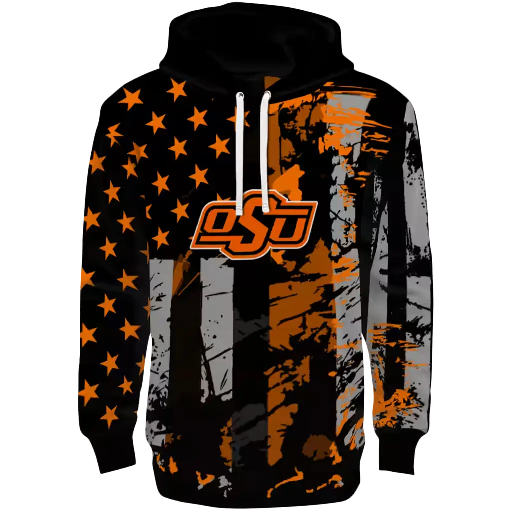 custom oklahoma state cowboys distressed flag orange black hoodie best selling custom oklahoma state cowboys distressed flag orange black hoodie best selling