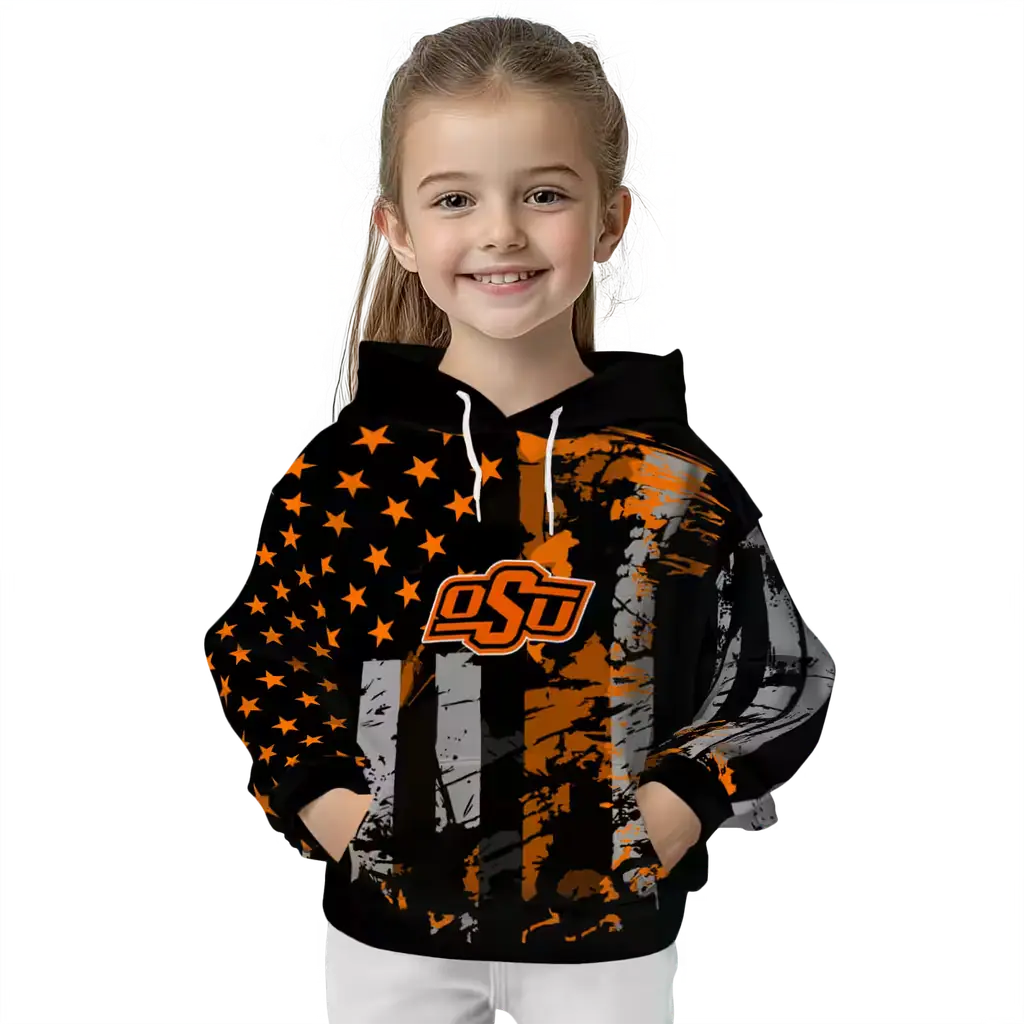 custom oklahoma state cowboys distressed flag orange black hoodie top rated custom oklahoma state cowboys distressed flag orange black hoodie top rated