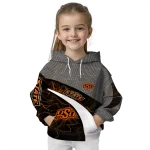 custom oklahoma state cowboys hexagonal mesh orange black gray hoodie best selling