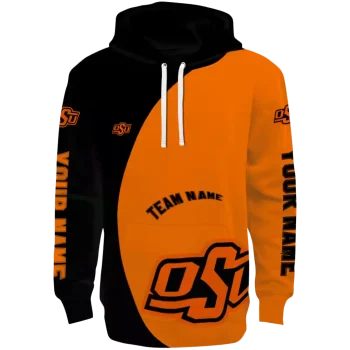 custom oklahoma state cowboys minimalist design orange black hoodie best selling