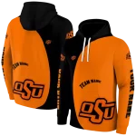 custom oklahoma state cowboys minimalist design orange black hoodie best selling